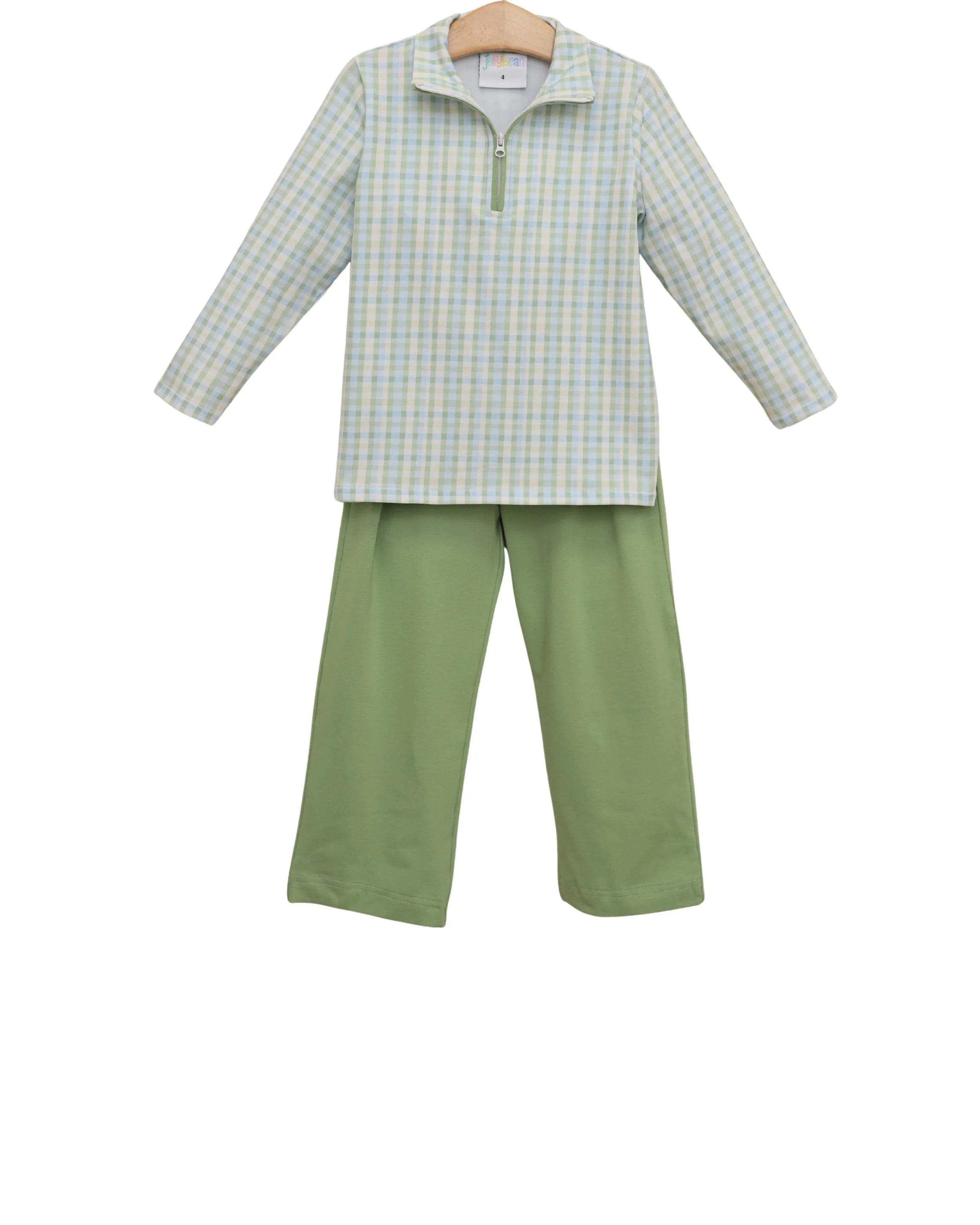 Basin Plaid Pullover Pant Set