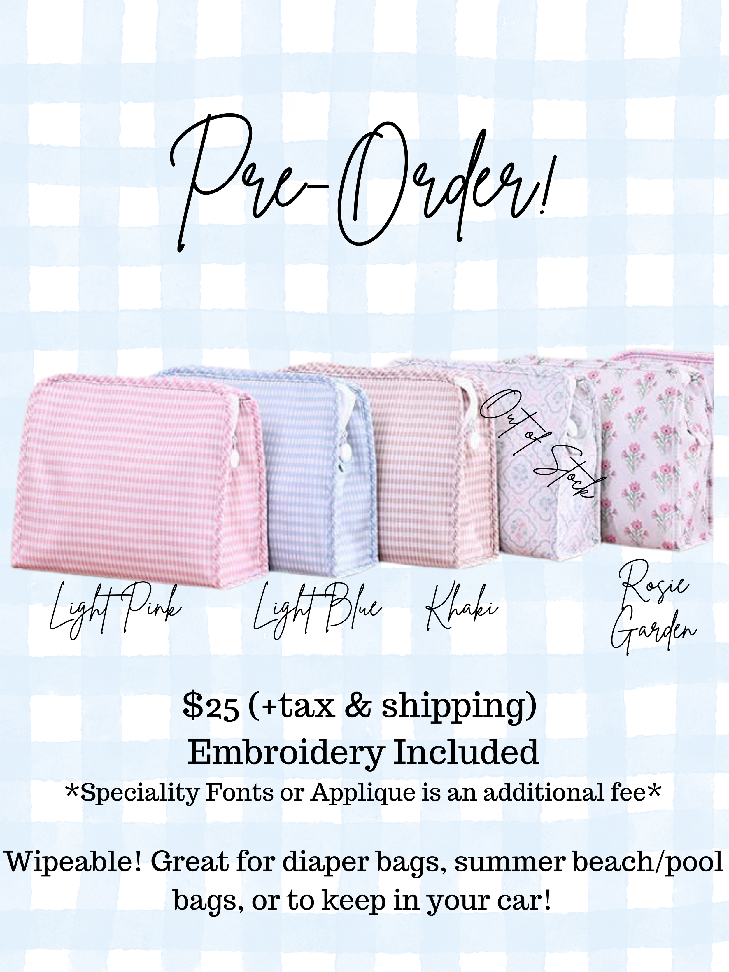PRE-ORDER Bags