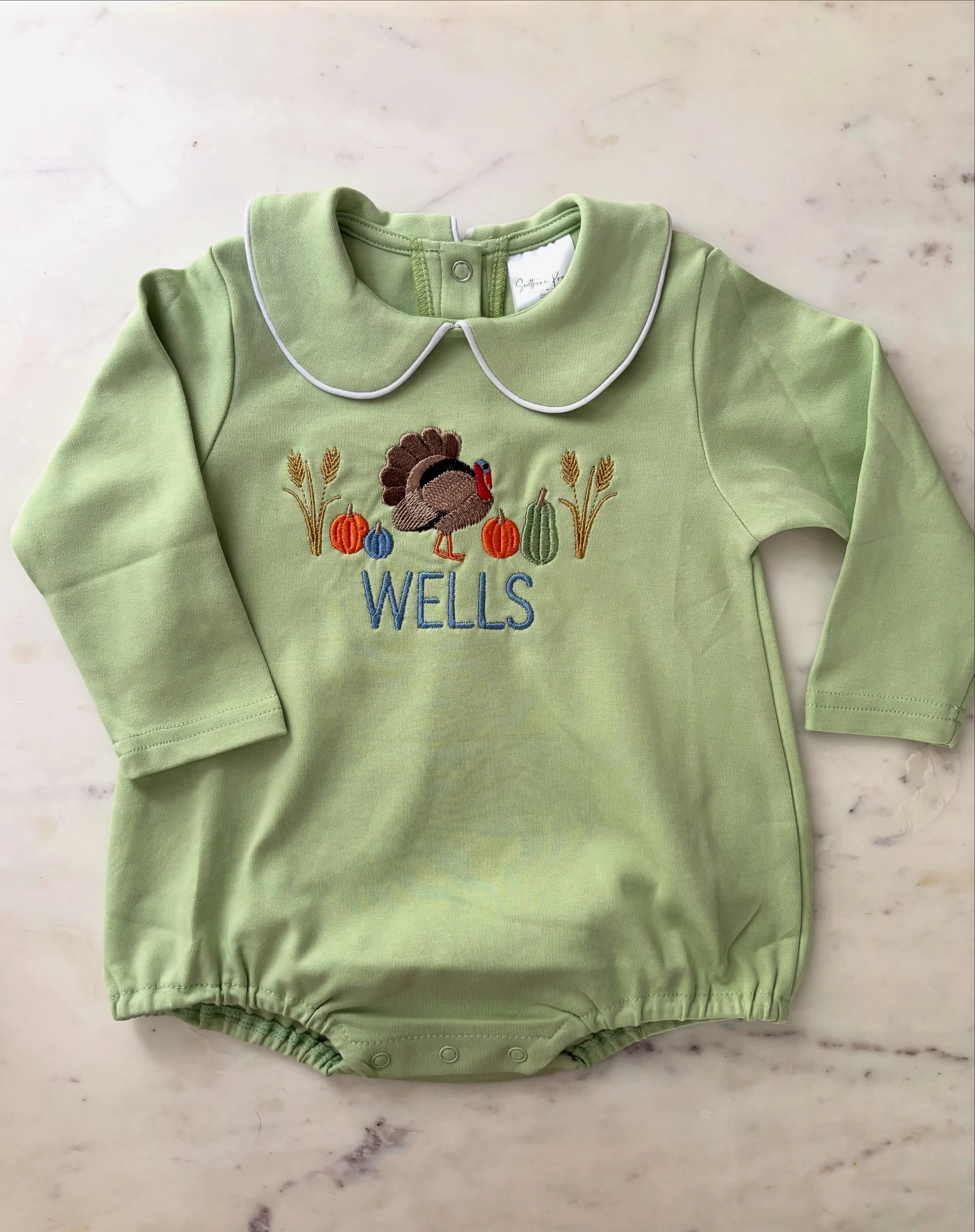 Piping Collared Bubble Long Sleeve