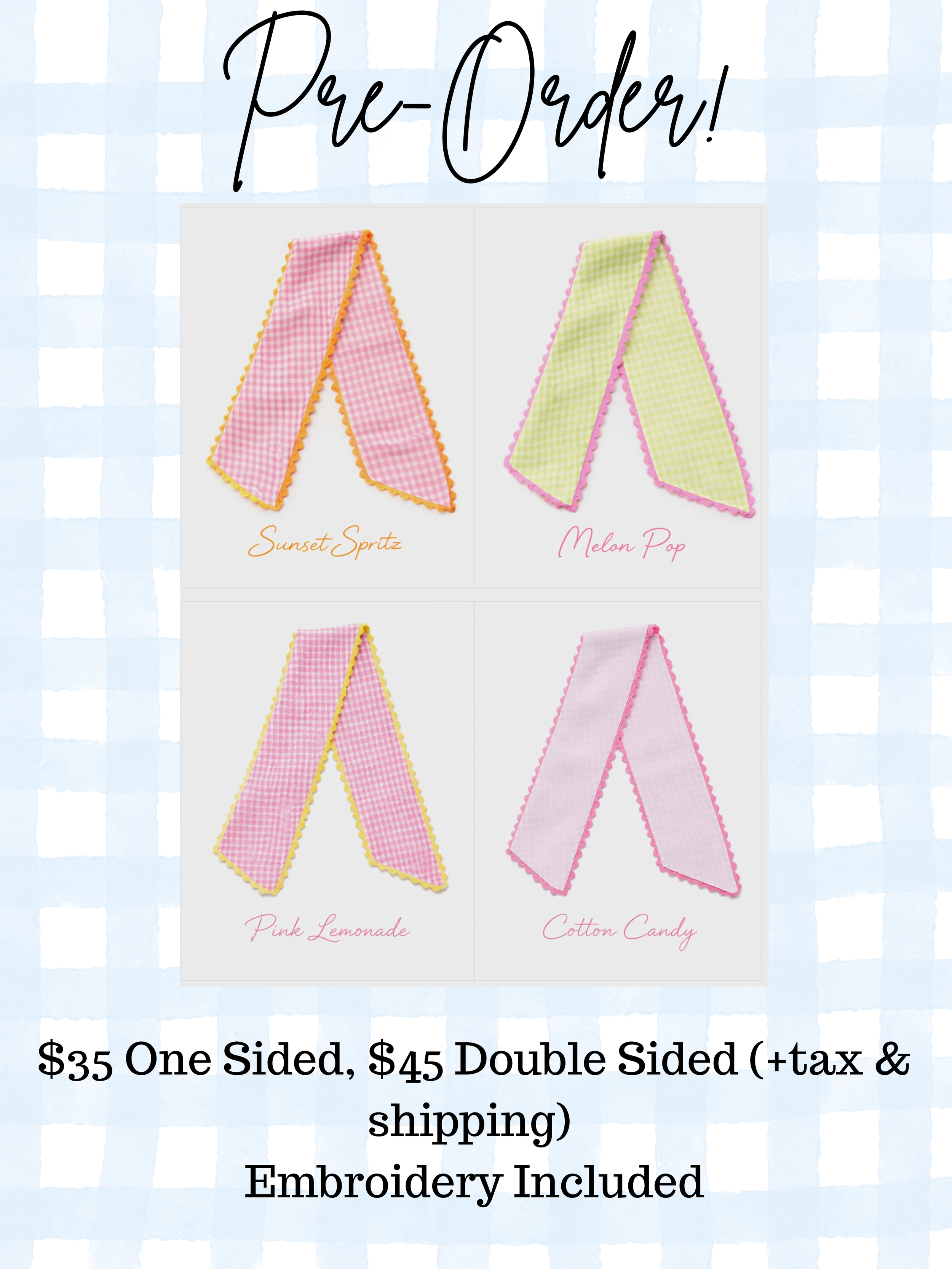 PRE-ORDER Summer Wreath Sash