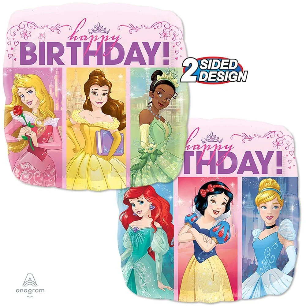 Disney Princess Happy Birthday 2 Sided  Foil Balloon