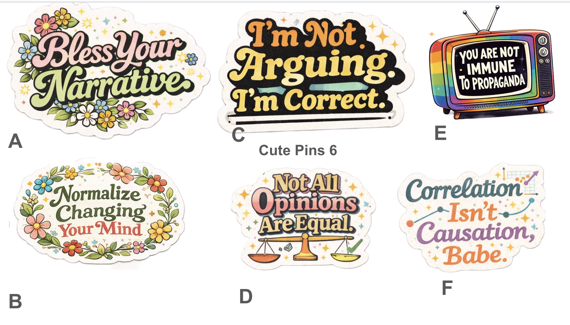 Cute Pins - 6