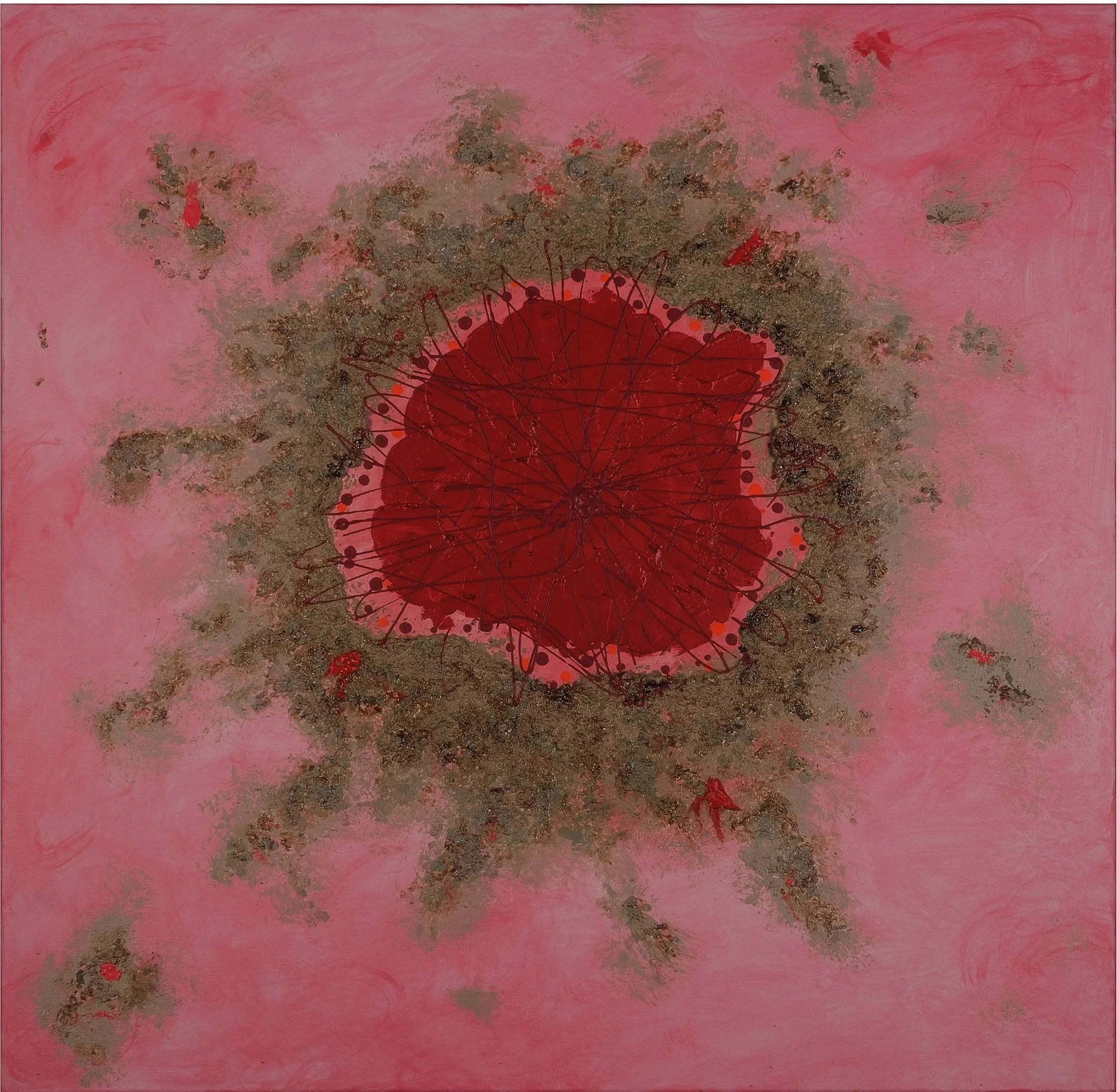 Cratere, Crater, Acrylic on canvas, 2026- 80x80