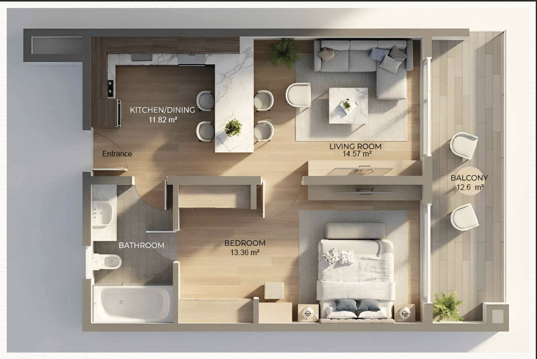 One-bedroom in Nungwi