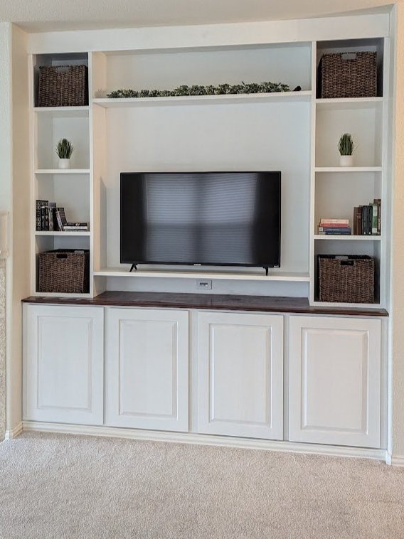 Custom Built-In Entertainment Center - 2021