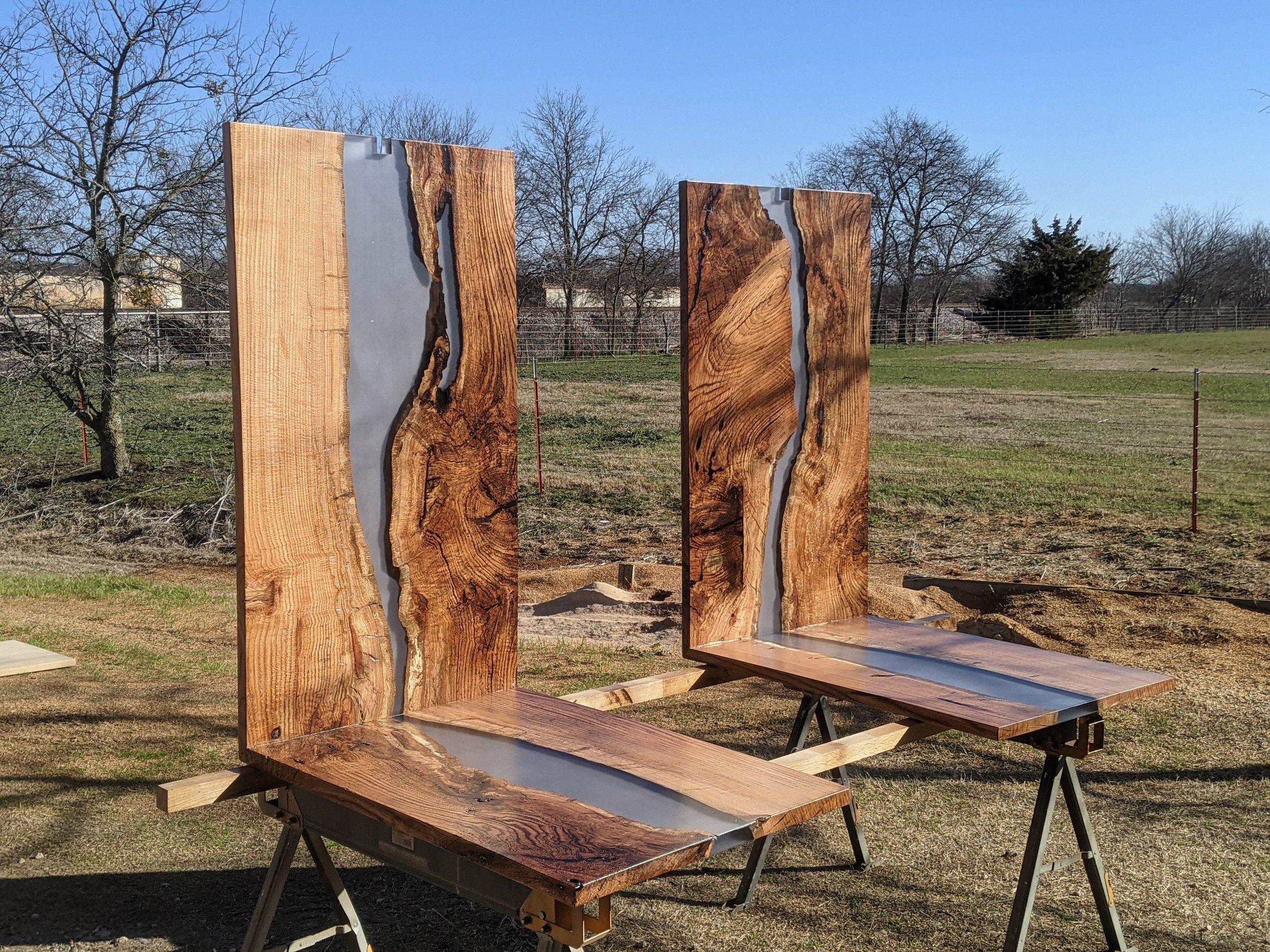 Pecan Epoxy River Tables - 2021 with CE Design