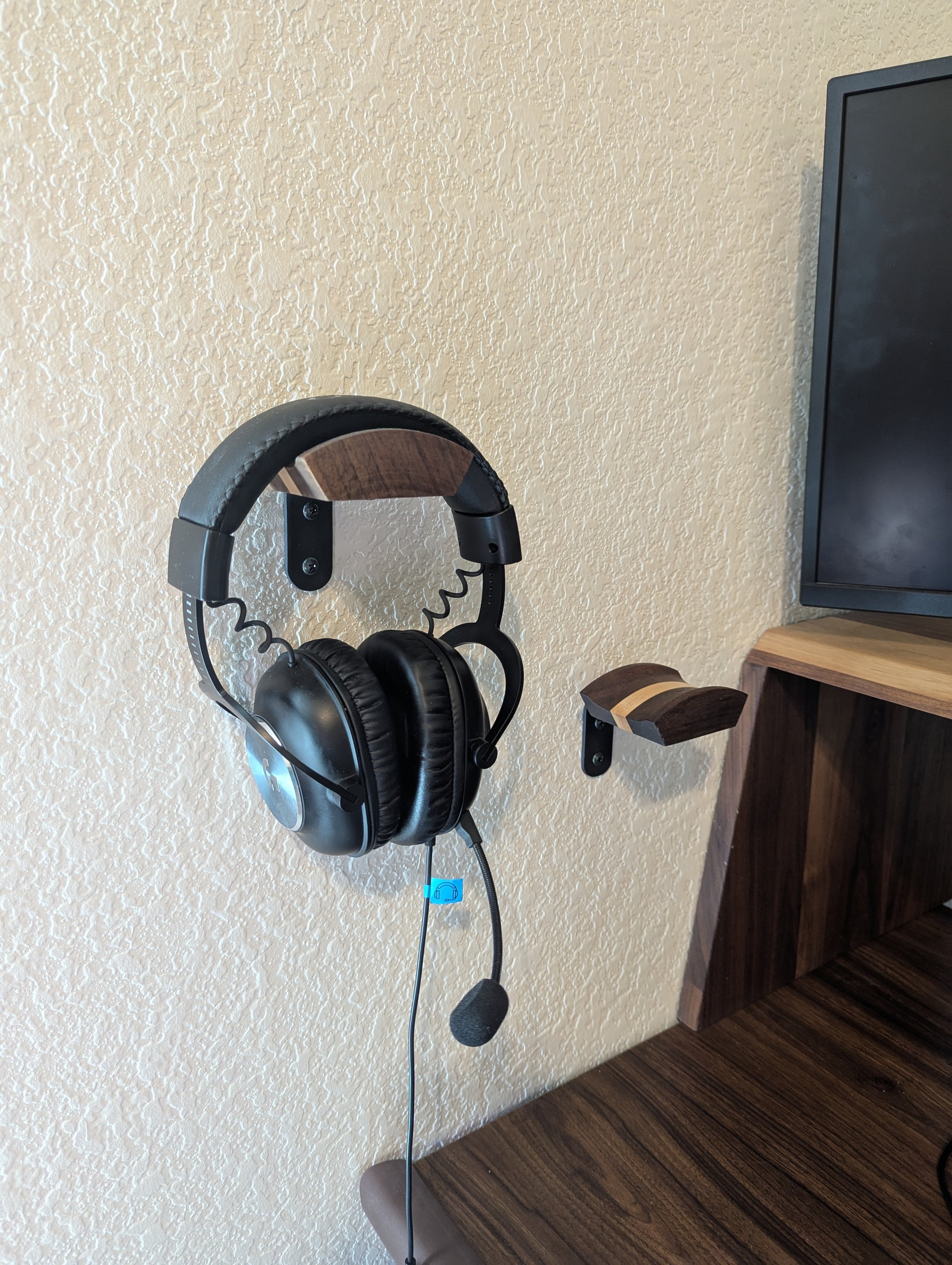 Walnut with Maple Headphone Holders - 2024