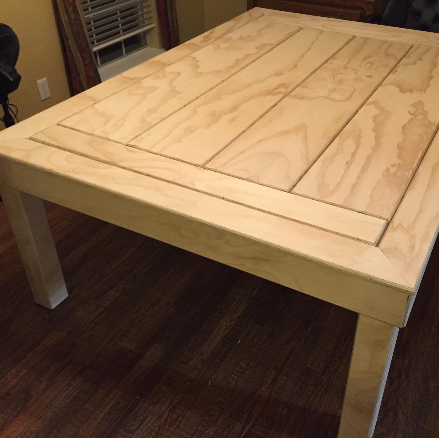 Polished Pine Plywood Gaming Table - 2018 Client Custom Order