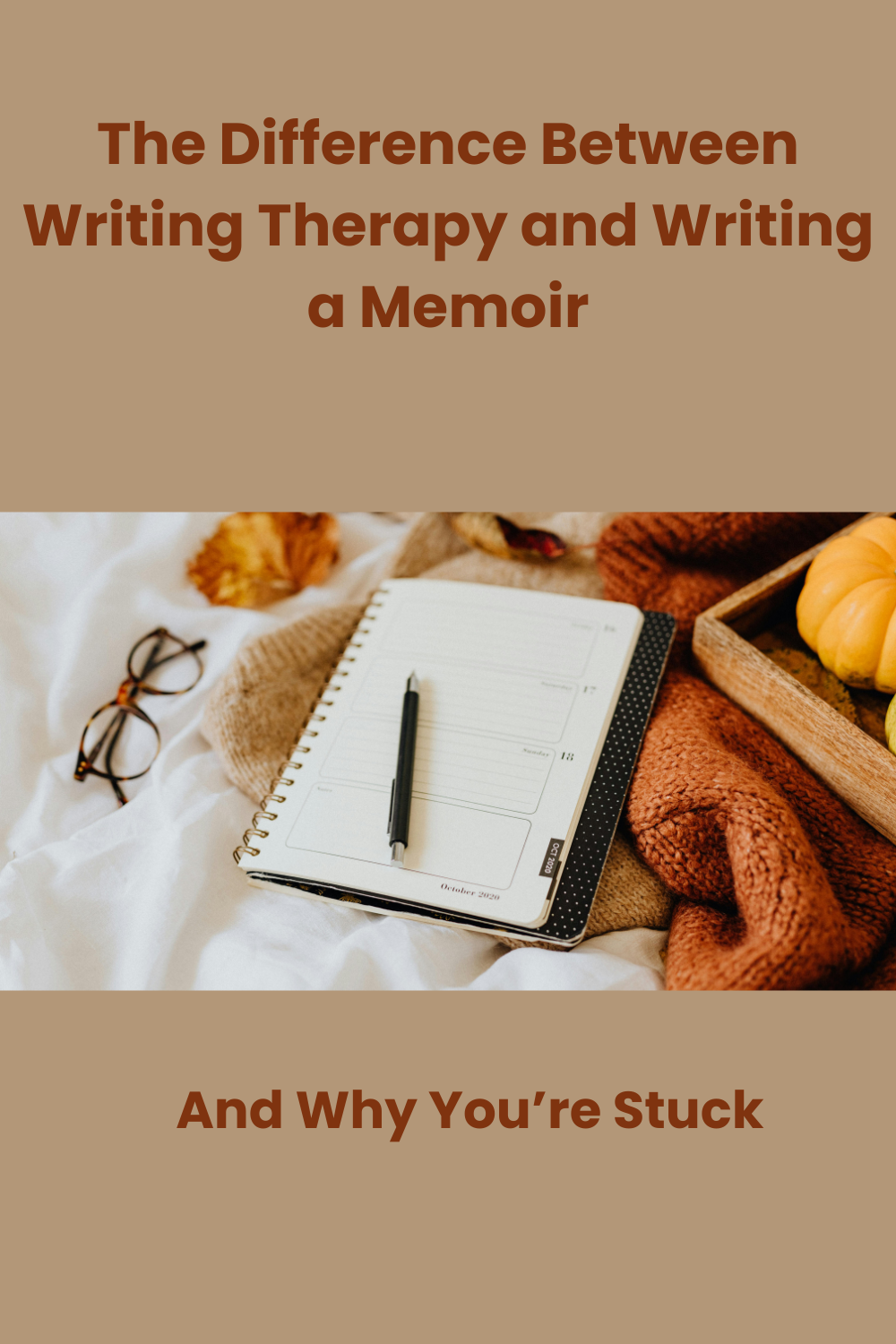 The Difference Between Writing Therapy and Writing a Memoir
Why you’re stuck and what to do instead
