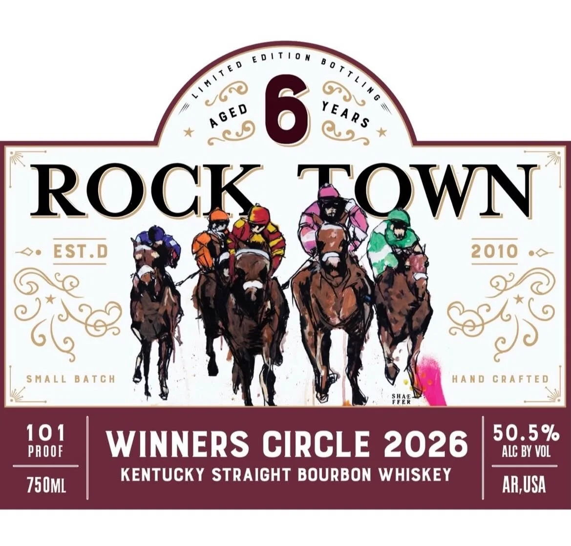 🏁 Winners Circle Bourbon 2026 🏁

Rock Town&rsquo;s Winners Circle is a 6-year Kentucky Straight Bourbon, crafted with Arkansas-grown grains and bottled at 101 proof in tribute to the home stretch 🐎

This inaugural release begins an annual series c