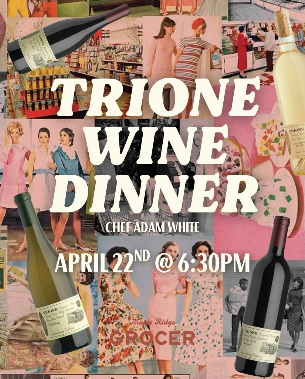 ✨Save the date!✨

Join us at Maple Ridge Grocer for a special wine dinner featuring Trione, paired with a seasonal menu by Chef Adam White 

📅 April 22nd 🕡 6:30 PM

Grab your seat while you can! Link in bio ⬆️