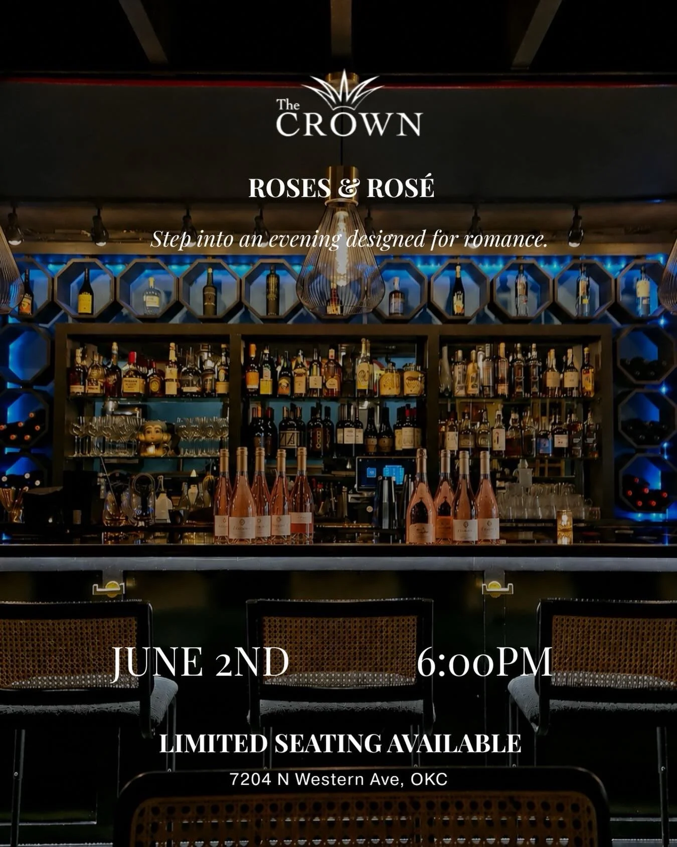 🌹 Join us June 2nd at The Crown OKC for a beautifully curated 4-course dinner paired with 5 exceptional Ros&eacute; pours from Spain, Portugal, Oregon, and California 🌹

$125 per person &bull; Limited seating available &mdash; link in bio to reserv