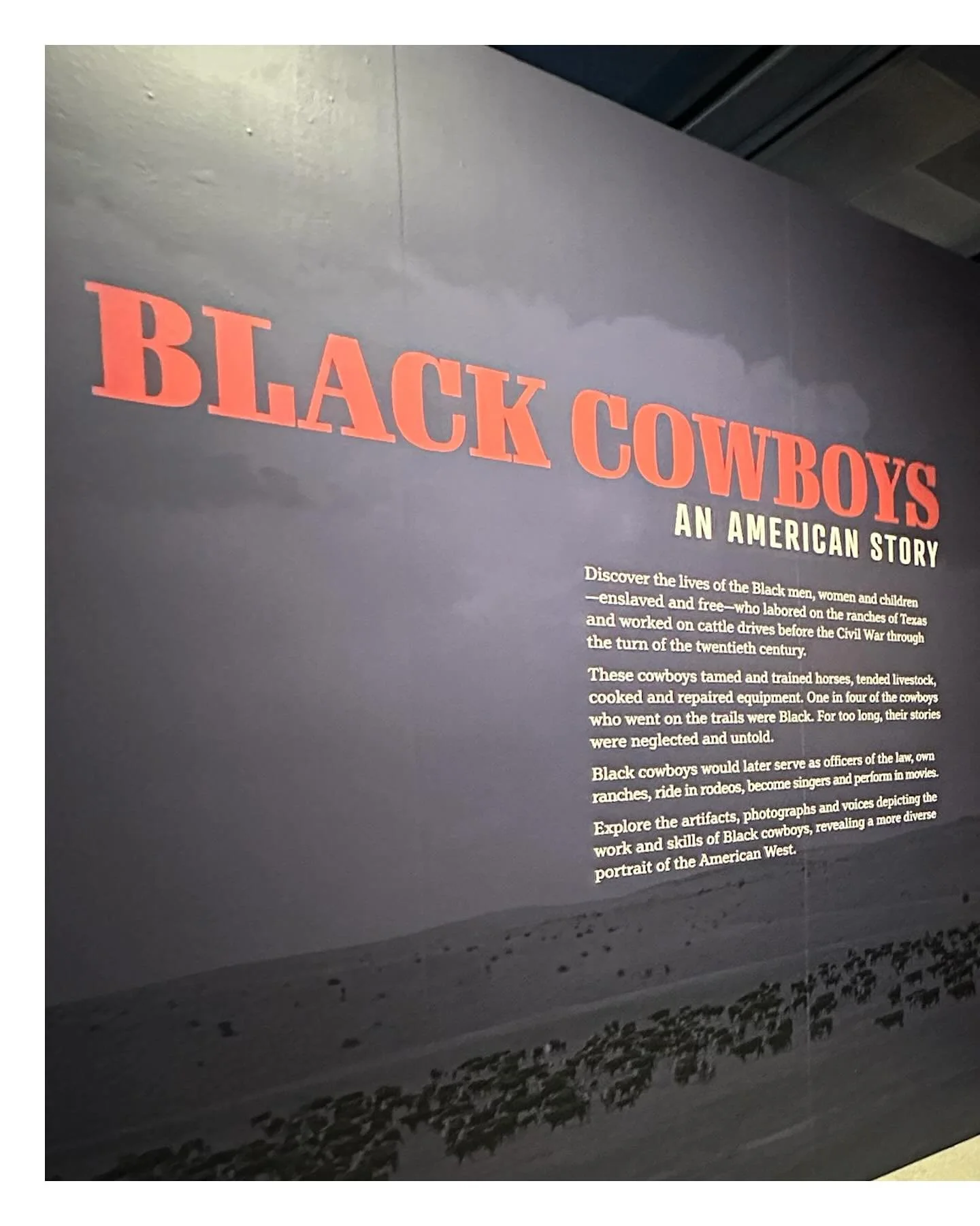 I had the incredible opportunity to attend a private, curator-led showing of the &ldquo;Black Cowboys&rdquo; exhibition currently on view @theautry. My experience curating the &ldquo;Corridos&rdquo; exhibition at The Compton Museum opened the door fo