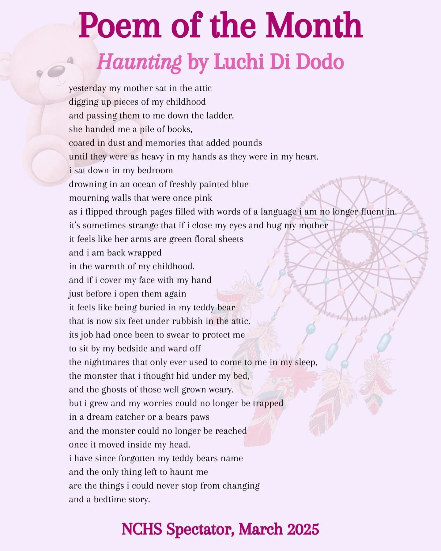 March Poem of the Month: Haunting by Luchi Di Dodo
