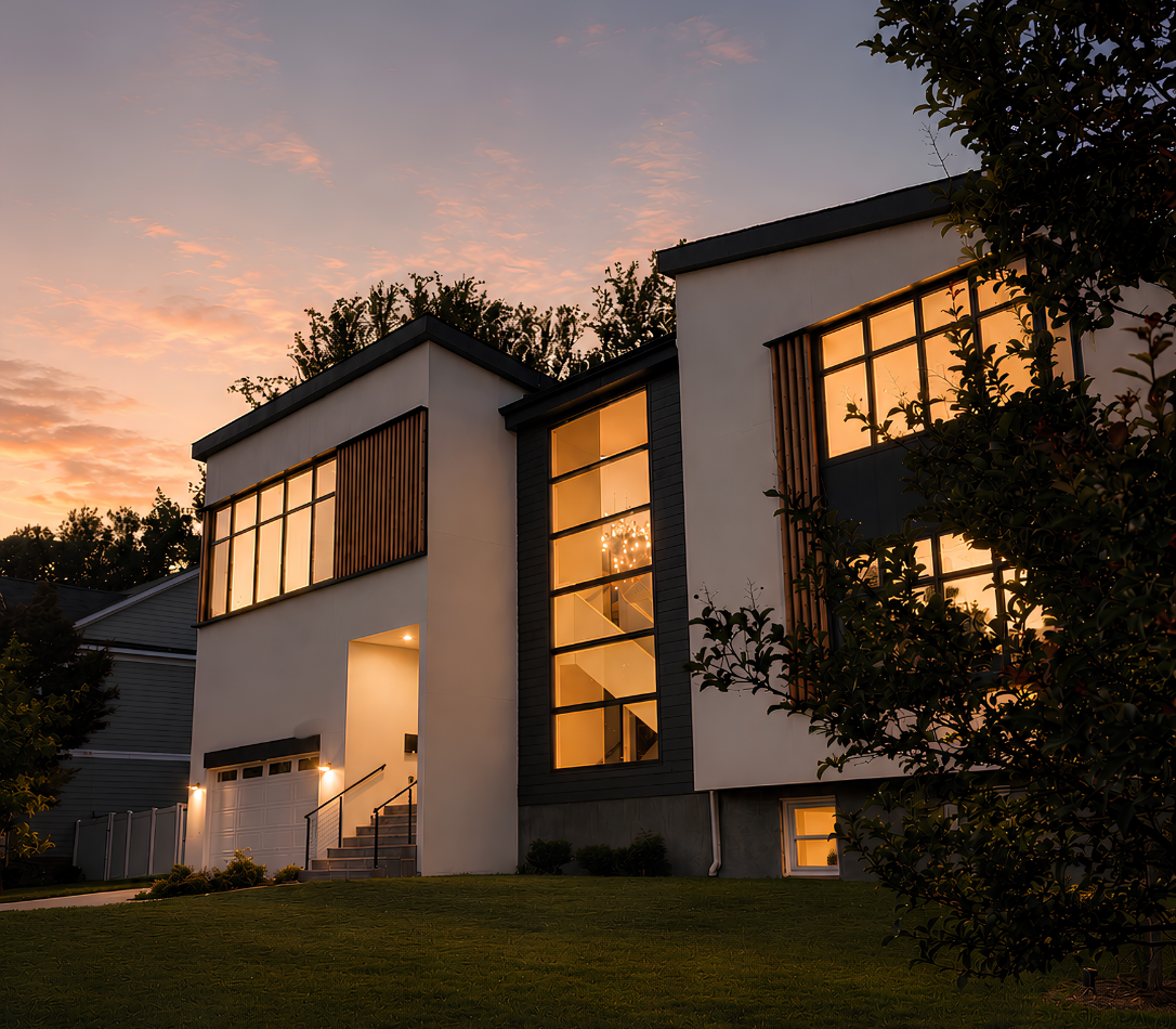 White wood House