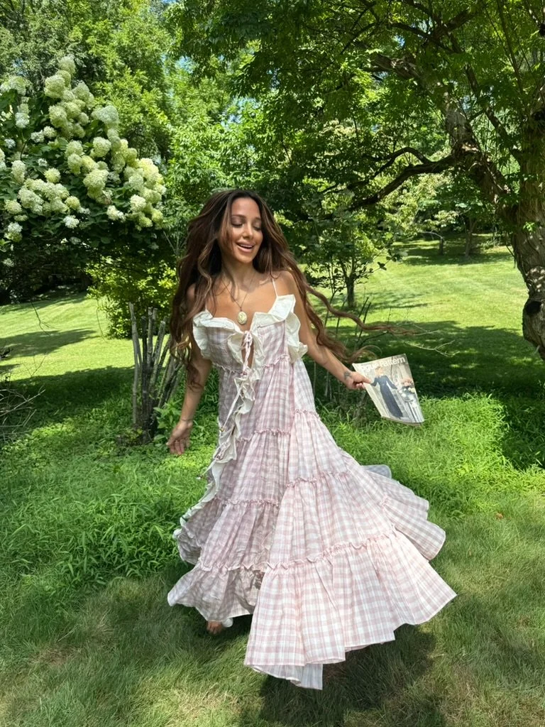 The Gingham Ruffle House Dress