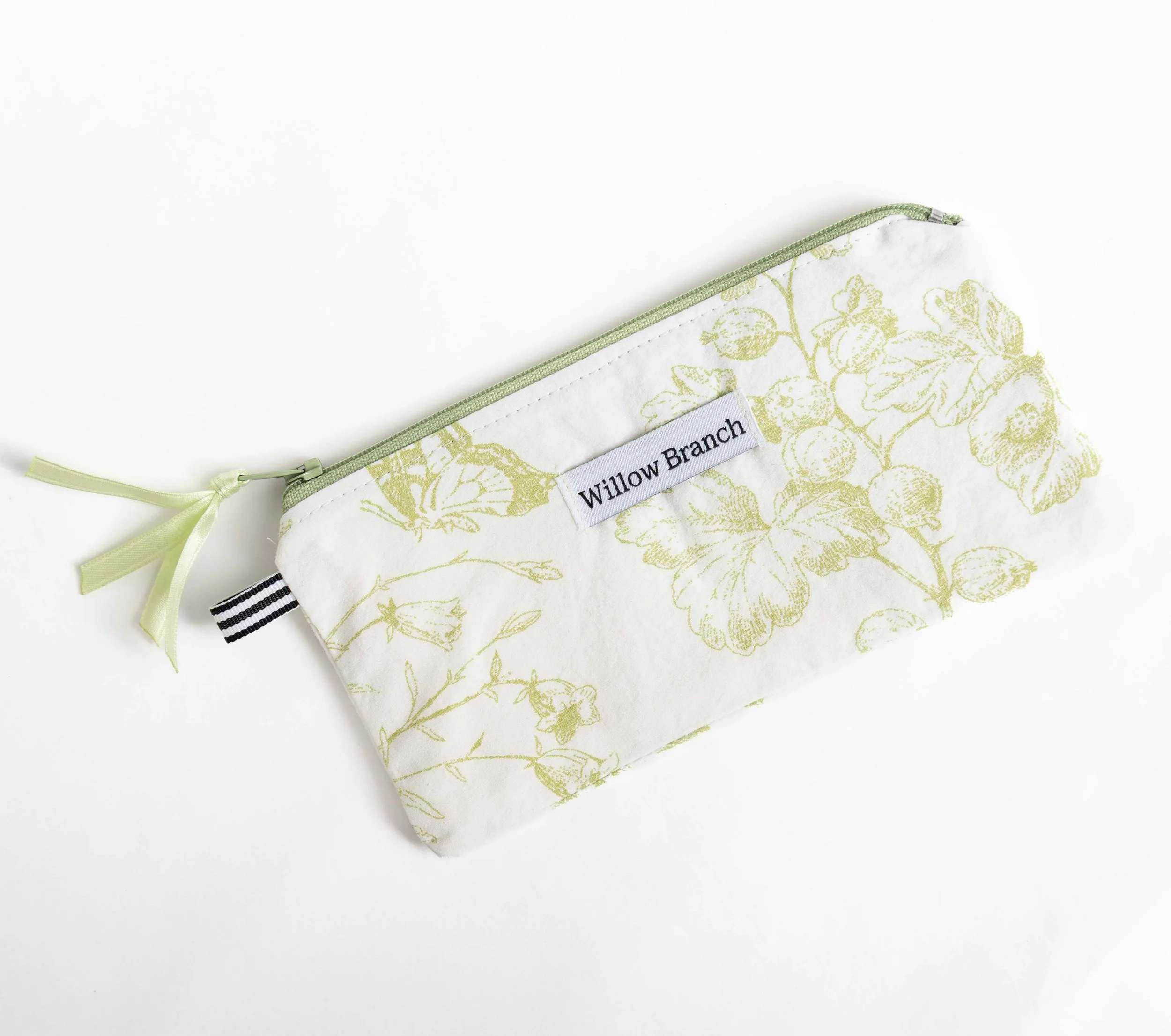 Toile Green Flat Pencil Case