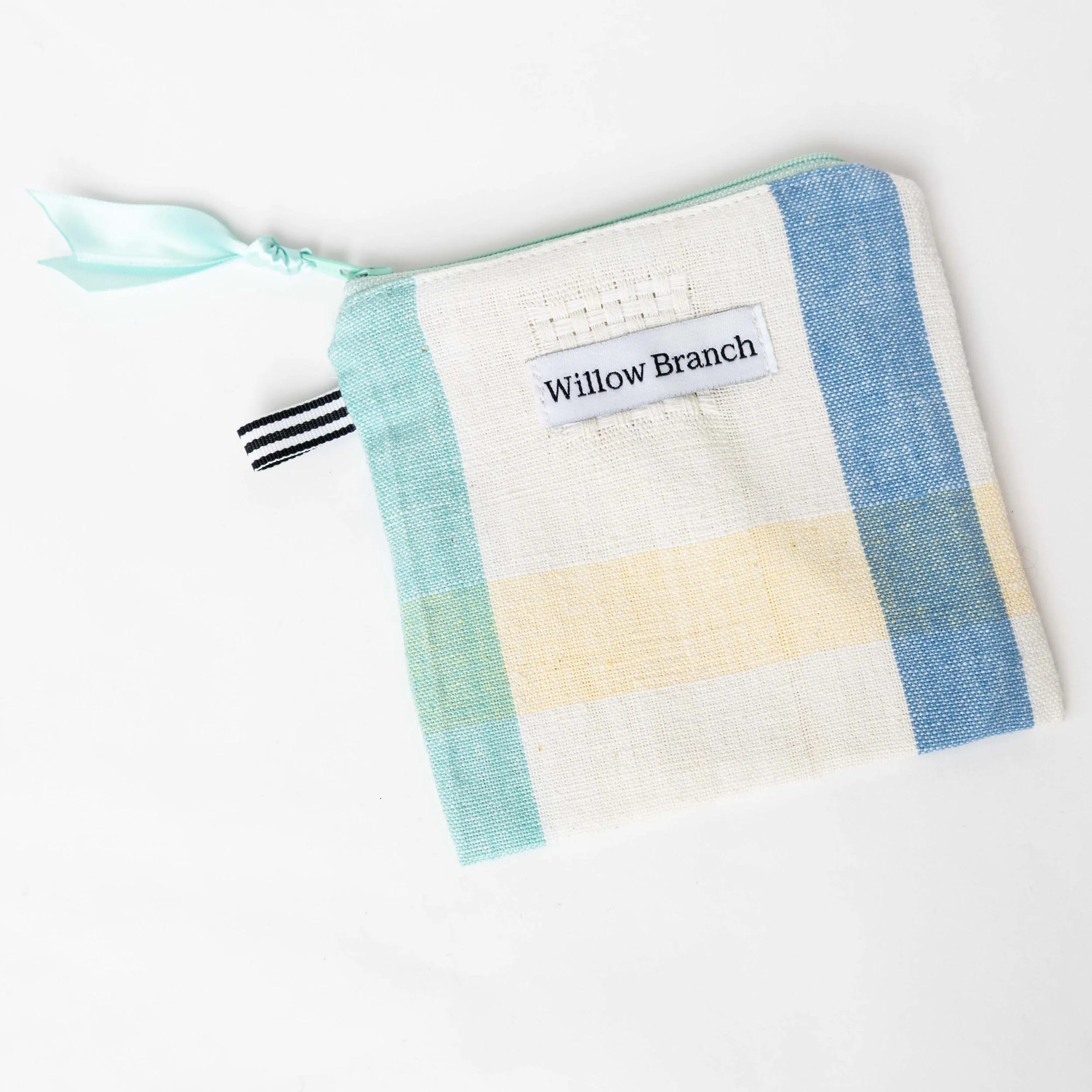 Multi Color Plaid Flat Pouch