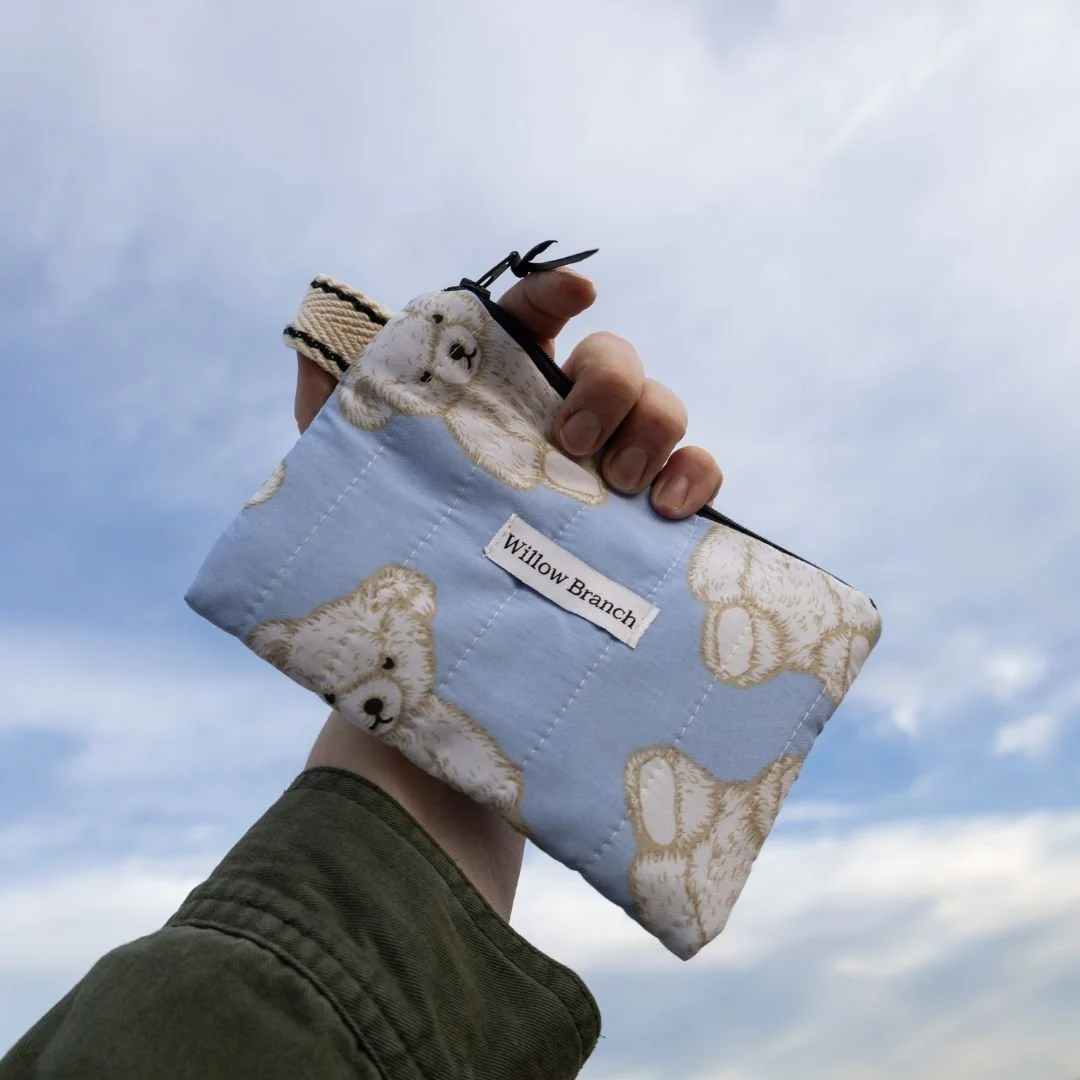 Blue Bear Flat Pouch