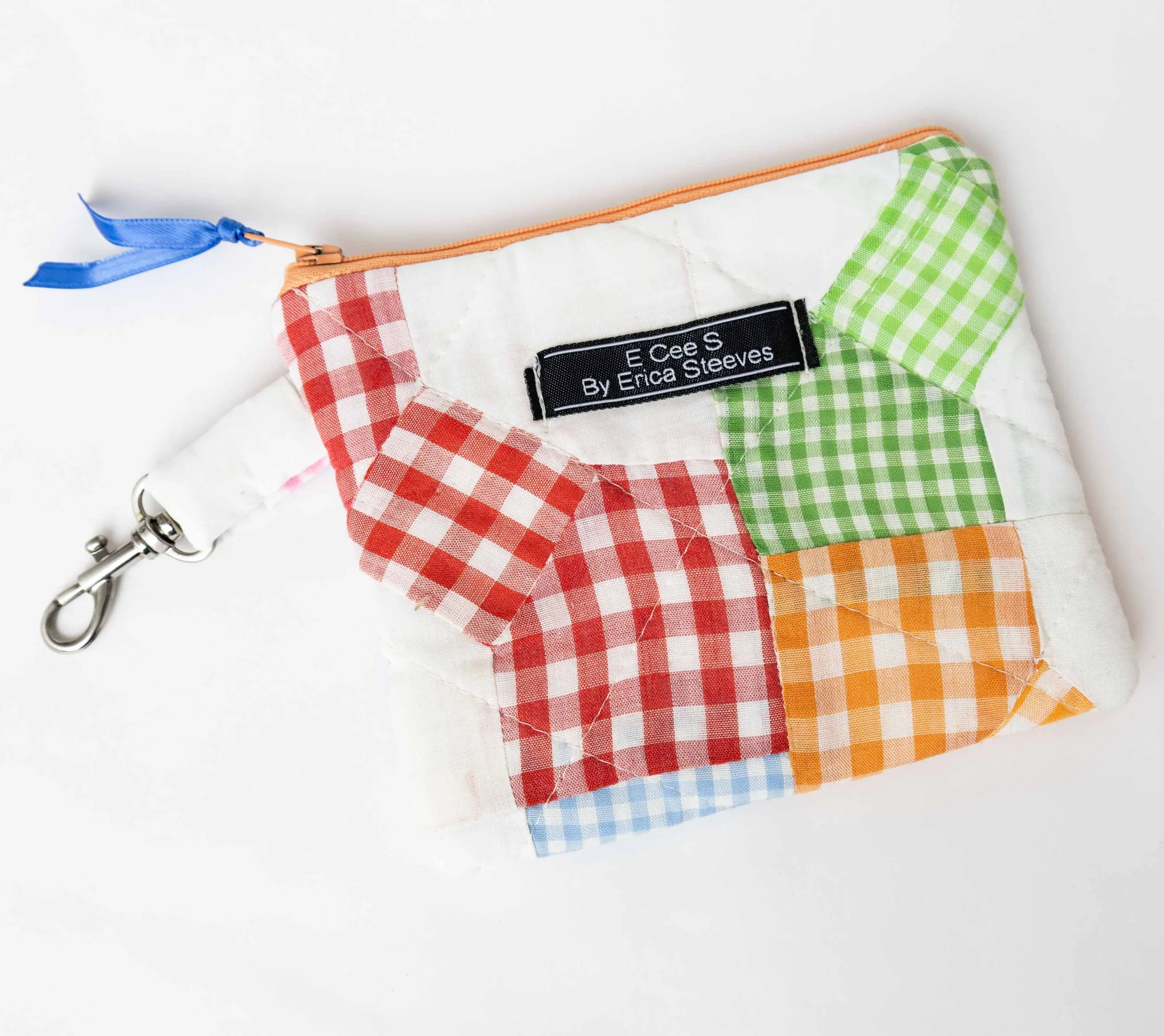 Colorful Flat Pouch with metal clip