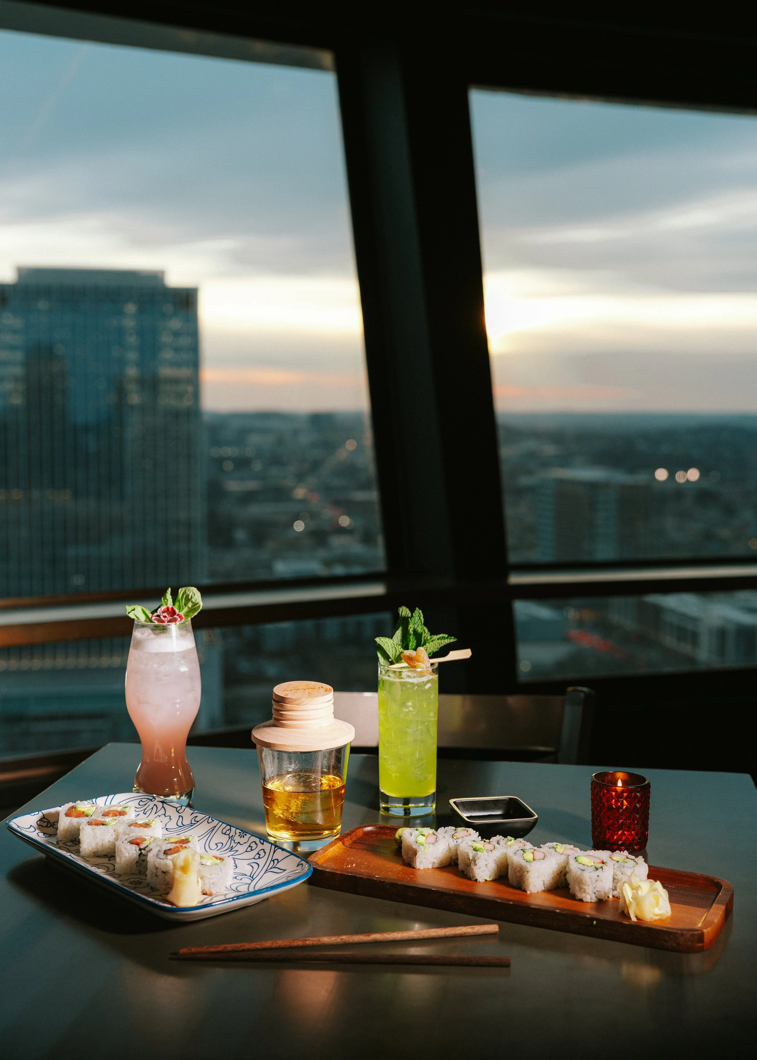 sushi and cocktails