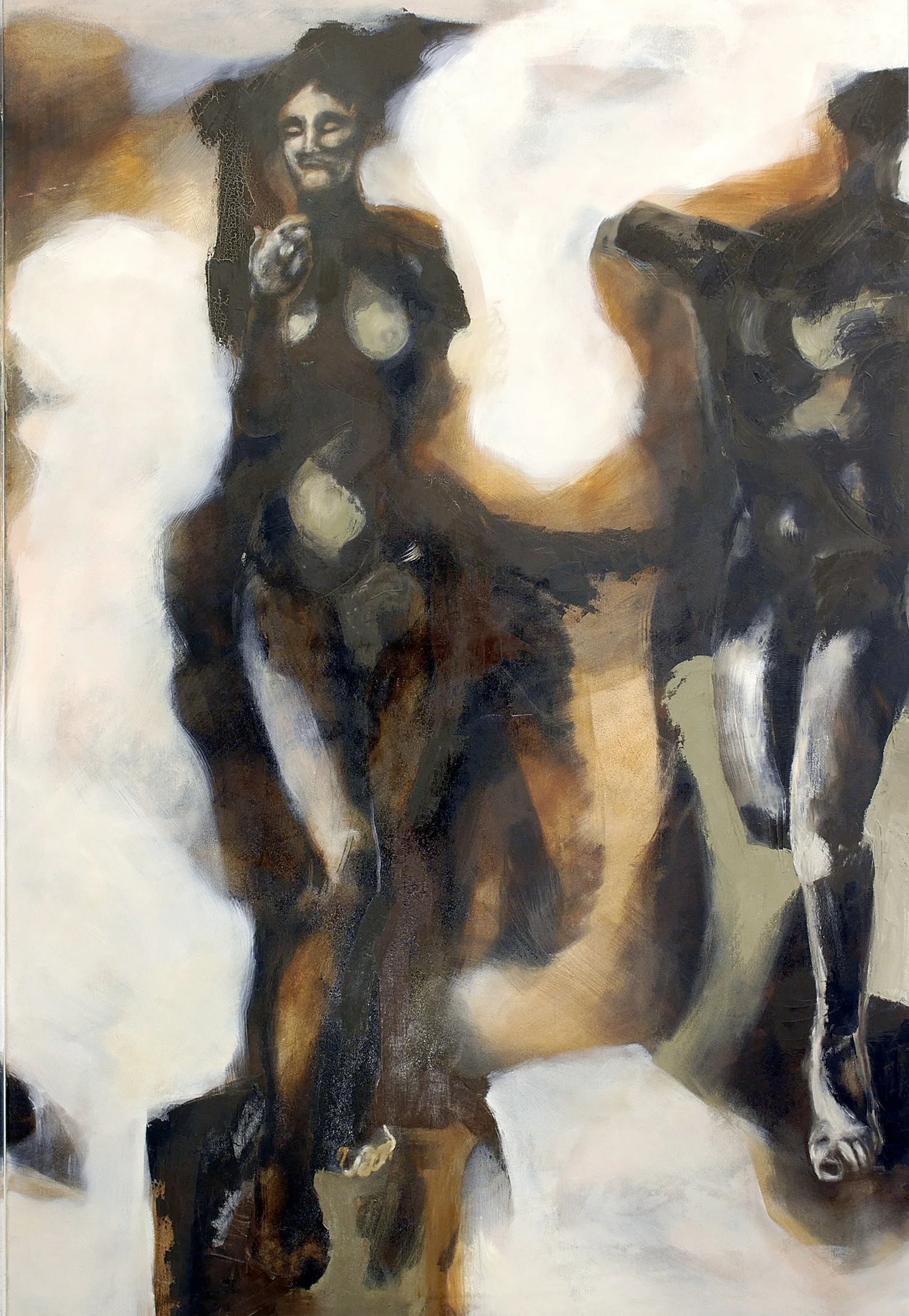 Triptychon Dekonstruktion (middle), oil on canvas, 175x120cm each