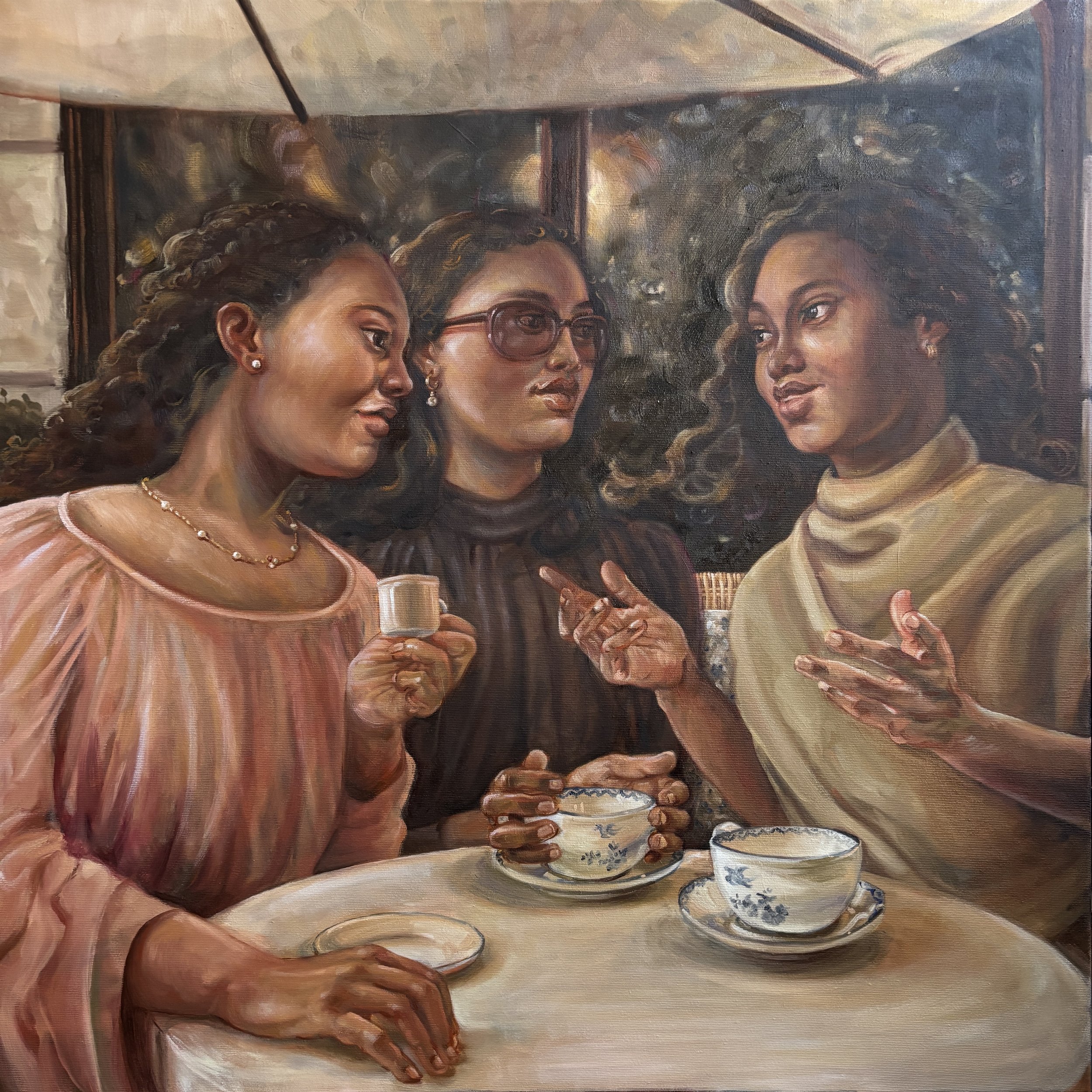 Storyteller, Acrylics and Oil on canvas
80x80cm, 2026, 2.600 €