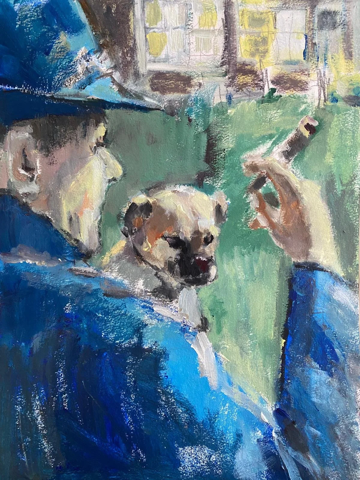 Old pals, Acrylics and graphite on paper, 42x56 cm, 2026