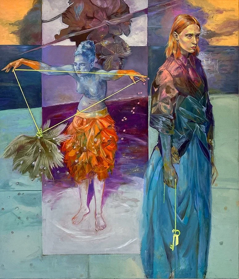 DAS LEISE RAUSCHEN , 2024, 140x120cm, oil on linen