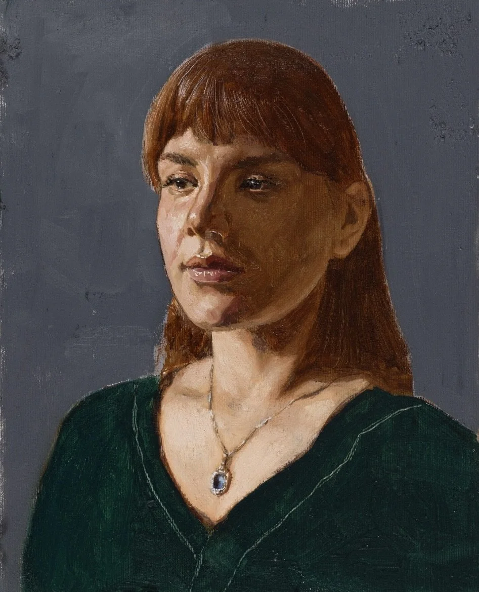 Malina, 2024, oil on MDF, 30x20cm