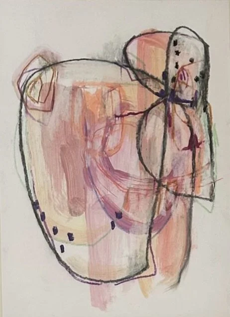 untitled, Series COSIMUTION IN COSMILUTION, mixed media on paper, 15x21 cm, 2026, 590 € (framed)