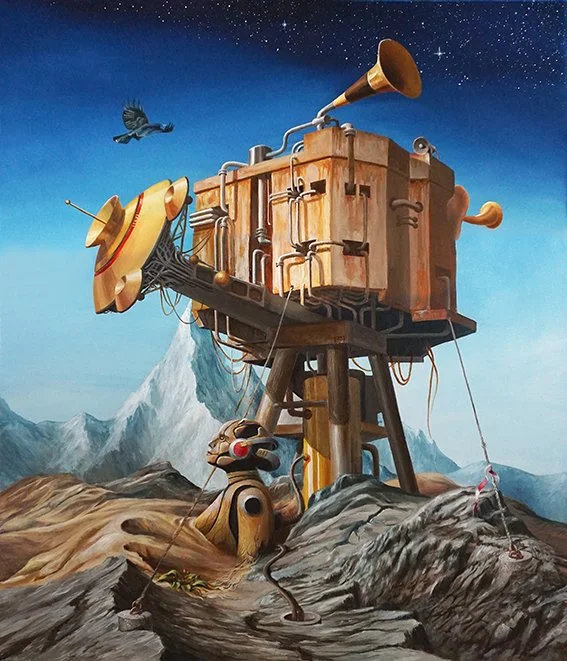 SETI, Oil on canvas, 60x50cm, 2020, 2.500 € (framed)