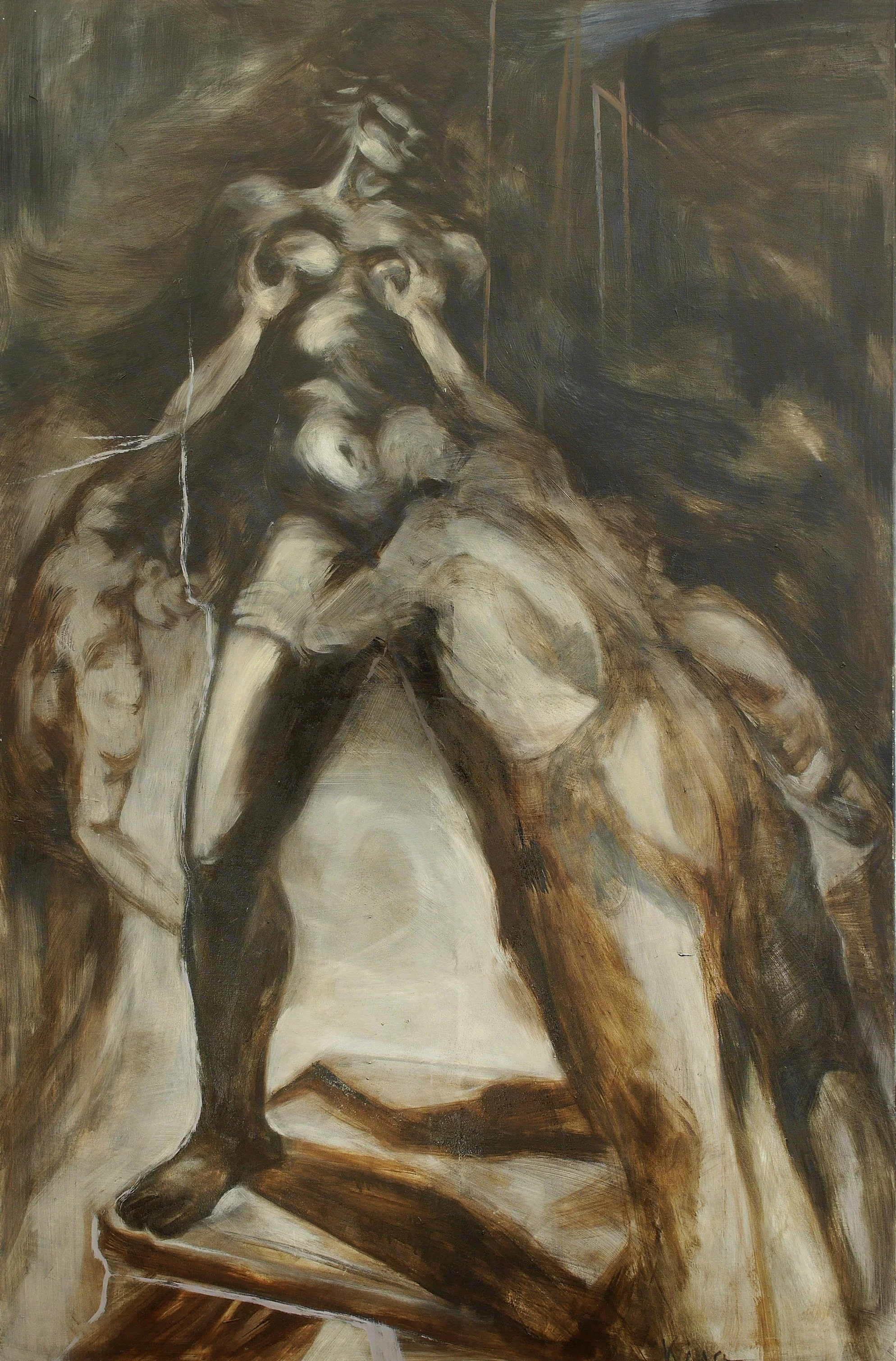 Verum, oil on canvas, 185x120cm