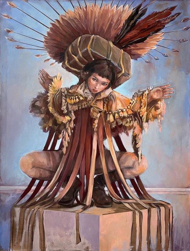 REISENDE, 2023, 80x60cm, oil on linen