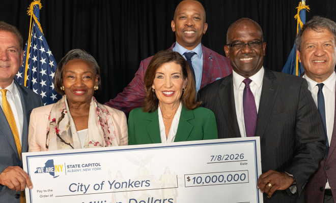 Congratulations to the City of Yonkers