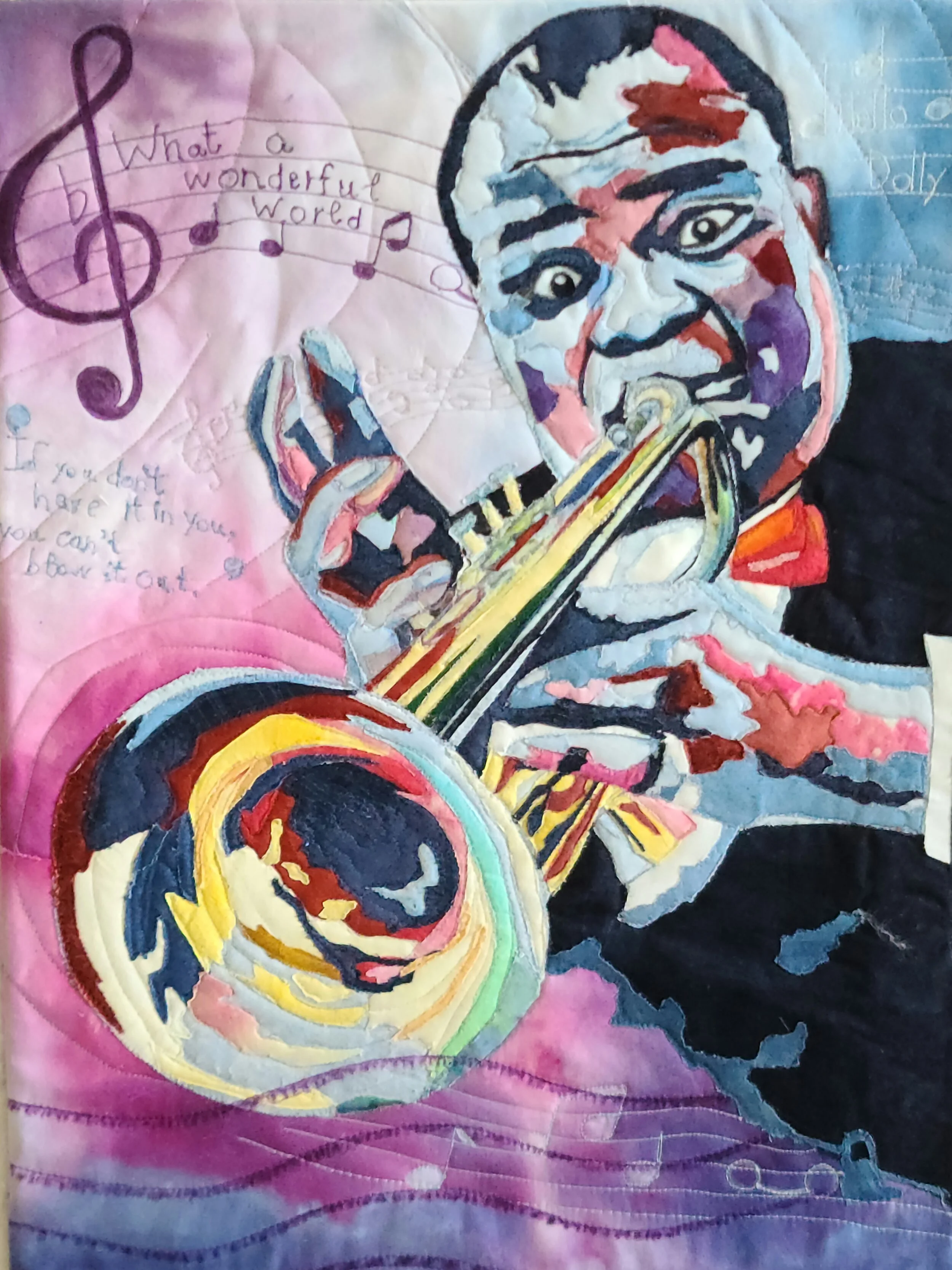 Satchmo, 18" x 24", Sold