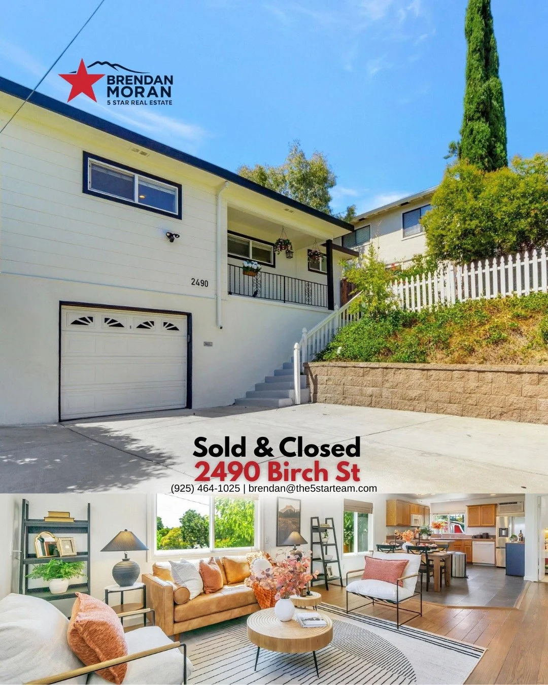 Sold & Closed! ✨
Congrats to our buyers on their beautiful new home at 2490 Birch St, Martinez, a charming hillside gem with Mt. Diablo views, a cozy front porch, and all the vintage character that makes Martinez so special.
Another great match