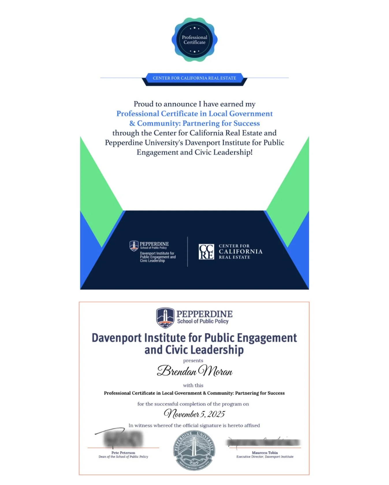 I&rsquo;m excited to share something I&rsquo;ve been working on behind the scenes. I just completed the 𝑷𝒓𝒐𝒇𝒆𝒔𝒔𝒊𝒐𝒏𝒂𝒍 𝑪𝒆𝒓𝒕𝒊𝒇𝒊𝒄𝒂𝒕𝒆 𝒊𝒏 𝑳𝒐𝒄𝒂𝒍 𝑮𝒐𝒗𝒆𝒓𝒏𝒎𝒆𝒏𝒕 &amp; 𝑪𝒐𝒎𝒎𝒖𝒏𝒊𝒕𝒚: 𝑷𝒂𝒓𝒕𝒏𝒆𝒓𝒊𝒏𝒈 𝒇𝒐𝒓 𝑺𝒖𝒄?