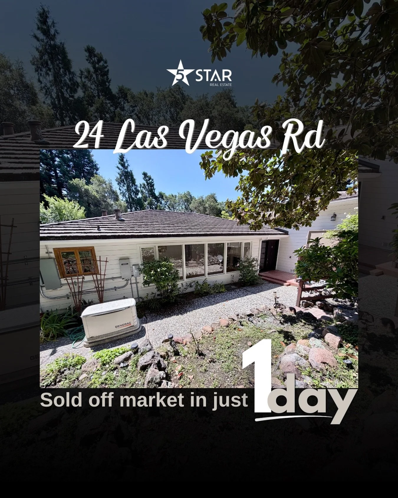 ᴏꜰꜰ ᴍᴀʀᴋᴇᴛ. ꜱᴏʟᴅ ɪɴ ᴏɴᴇ ᴅᴀʏ.

No real surprise on this one.

24 Las Vegas Rd in Orinda checked a lot of boxes: updated finishes, beautiful light, a flexible floor plan, strong indoor-outdoor flow, and a close-in location near schools, downtown, BART,
