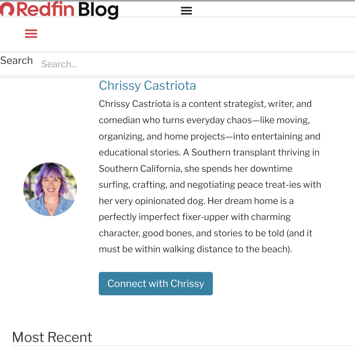 Chrissy Castriota's Redfin Blog Page