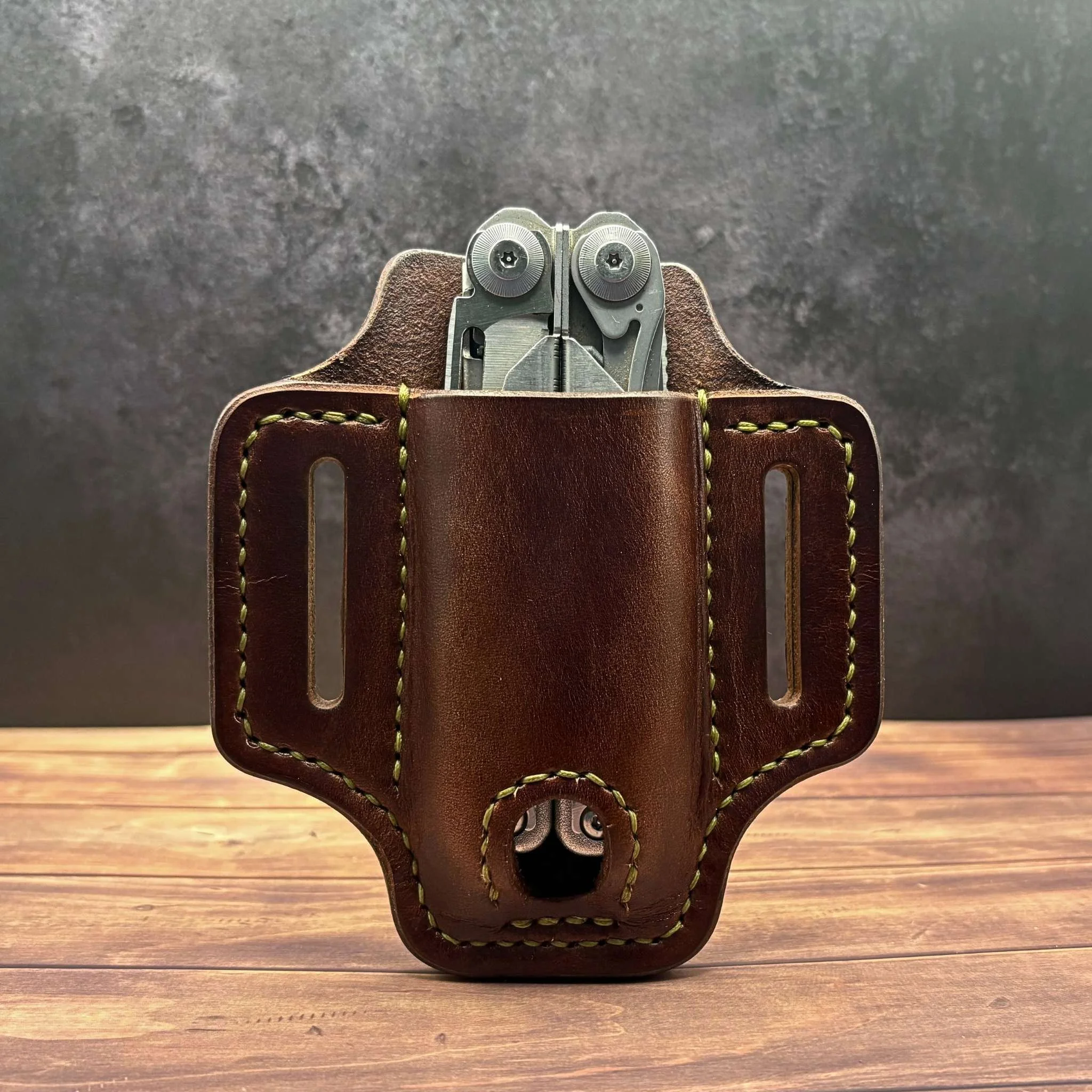 Leather multi-tool sheath for everyday carry