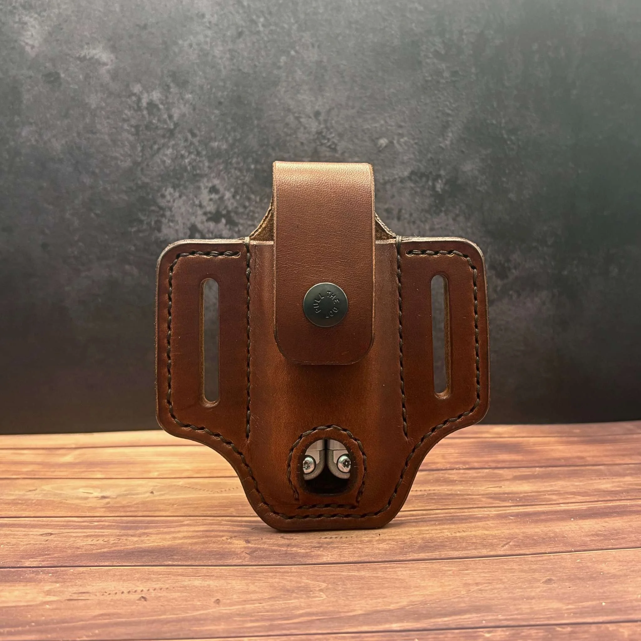 Leather multi-tool sheath for everyday carry