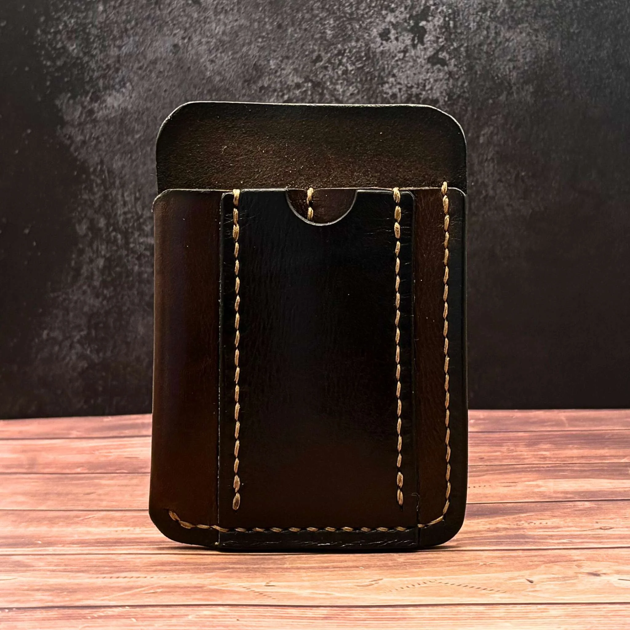 Leather pocket slip for everyday carry
