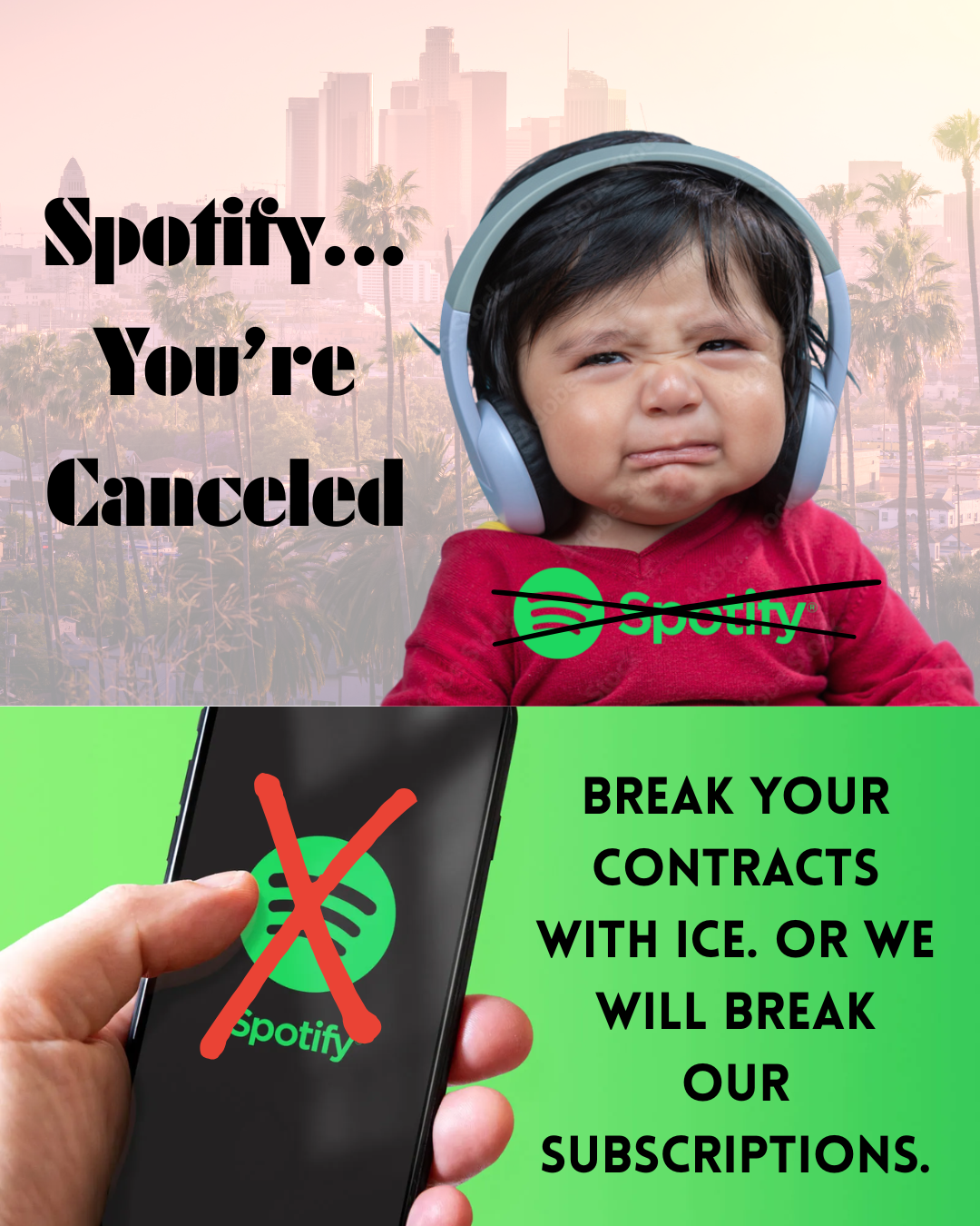 Spotify HQ Weekly protest planning meeting. 