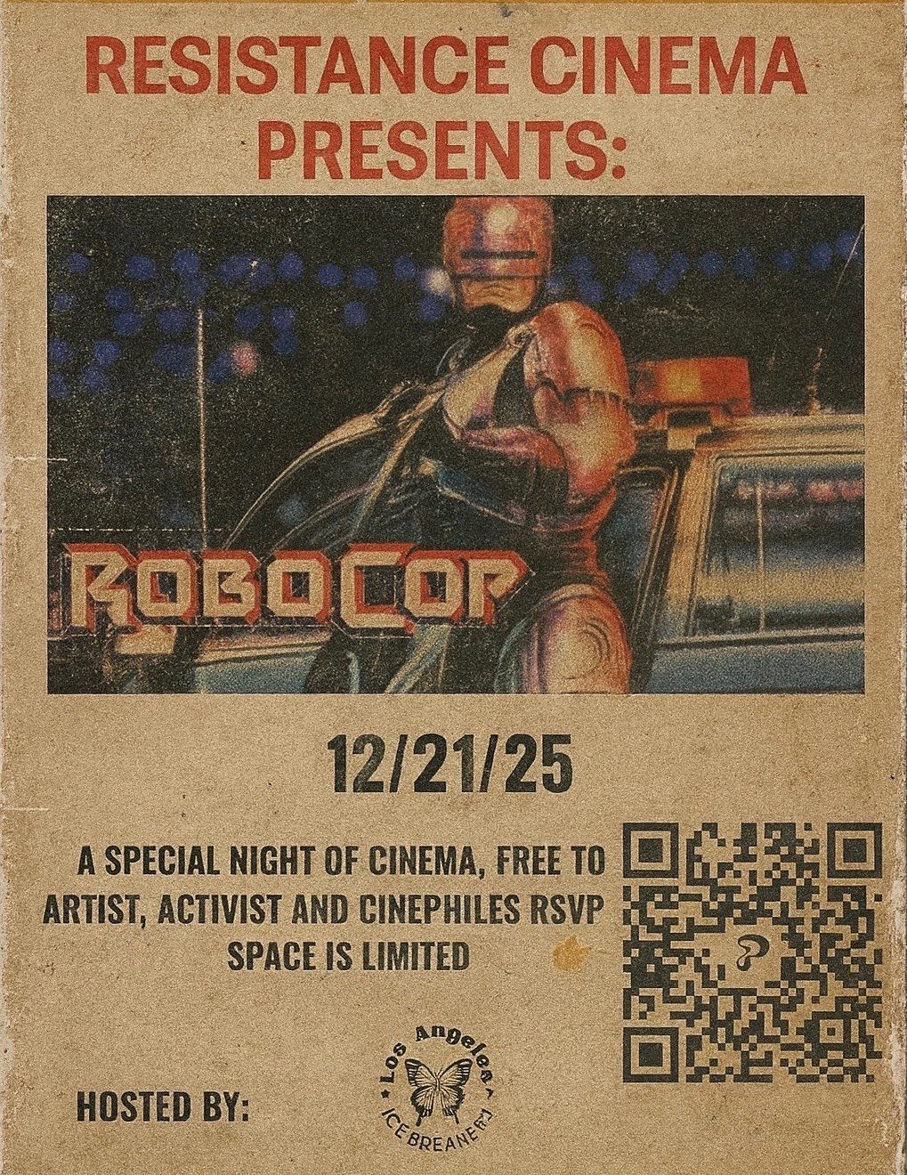 Resistance Cinema Presents: Robo Cop