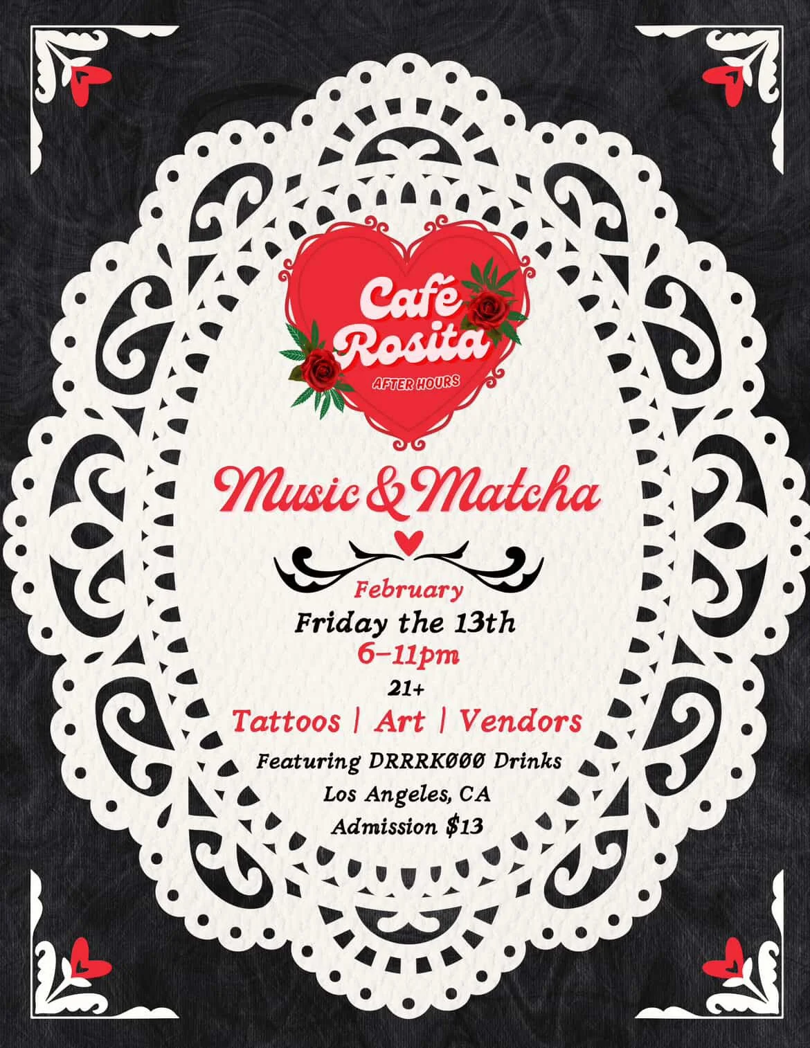 Music &amp; Matcha With Cafe Rosita! 