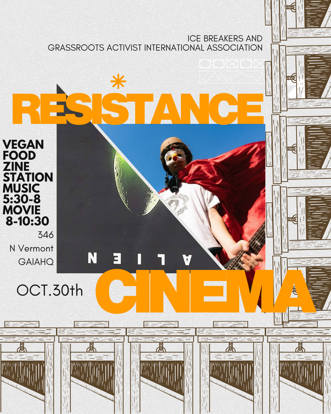 Resistance Cinema Double Feature "Alien" and Persona Non Grata 