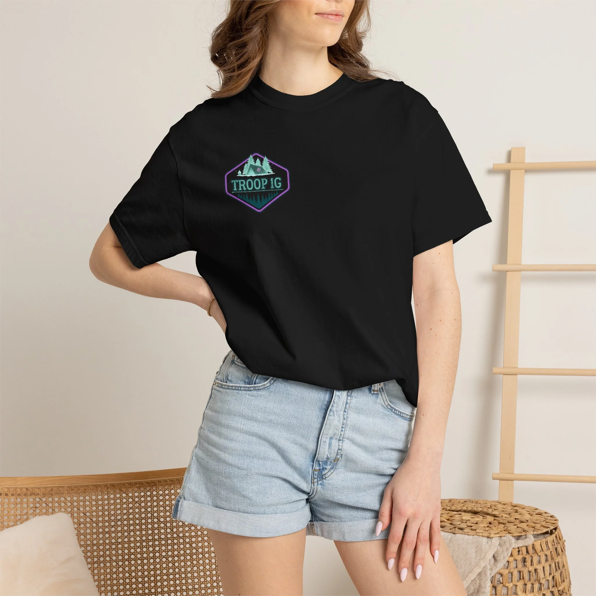 Troop 1G Watercolor Camp Tee