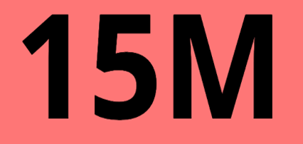 15 million users reached