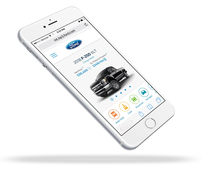build and price landing page